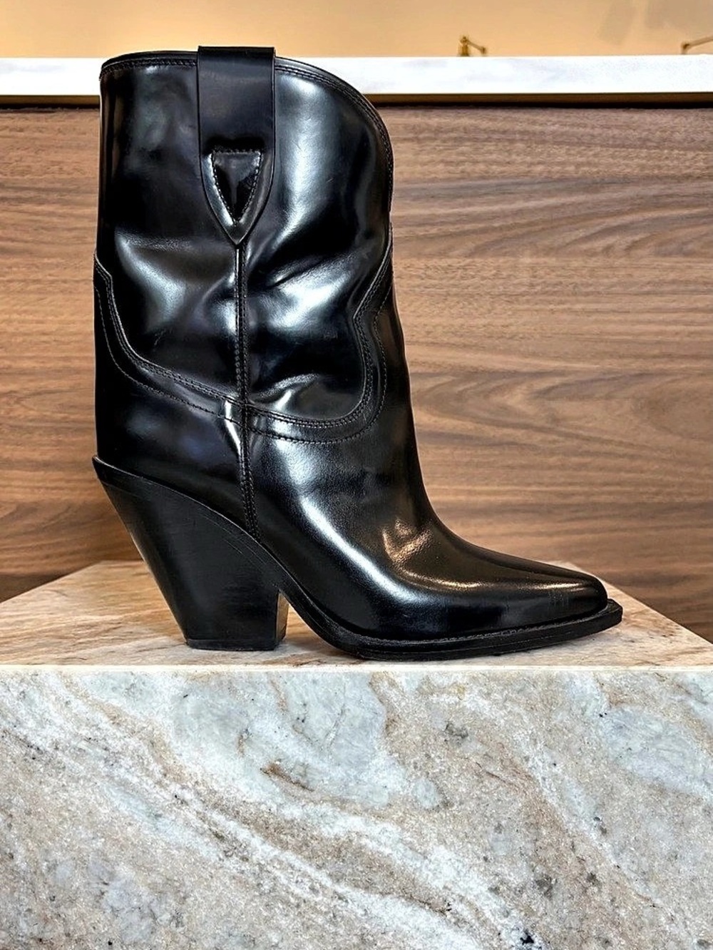 Isabel Marant western mid calf boot